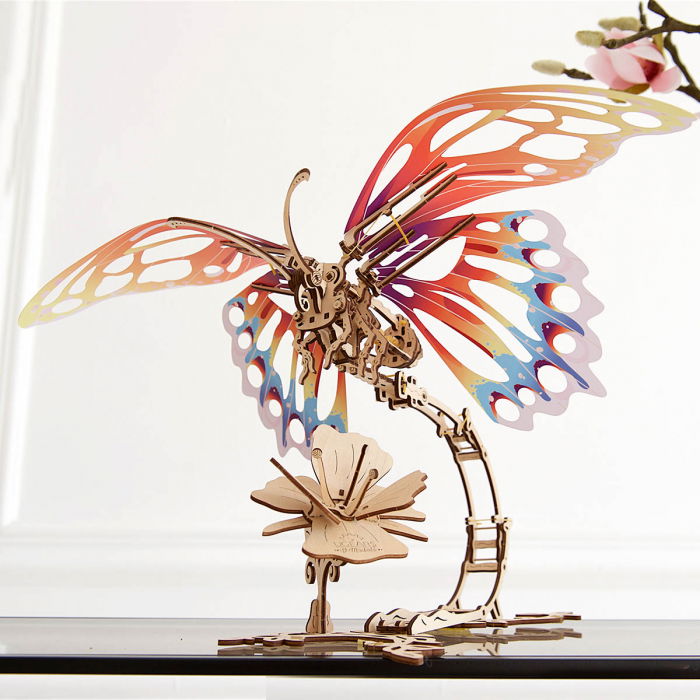 Puzzle 3D Fluture mecanic Ugears [1]