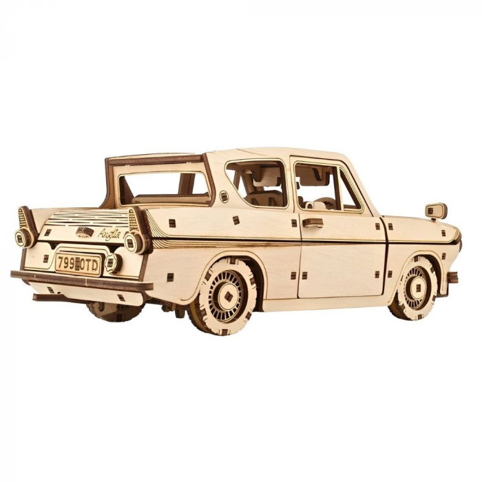 Puzzle 3D Flying Ford Anglia din lemn, Ugears [10]