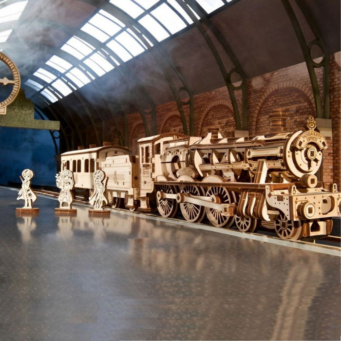 Puzzle 3D Hogwarts  Express din lemn, Ugears [13]
