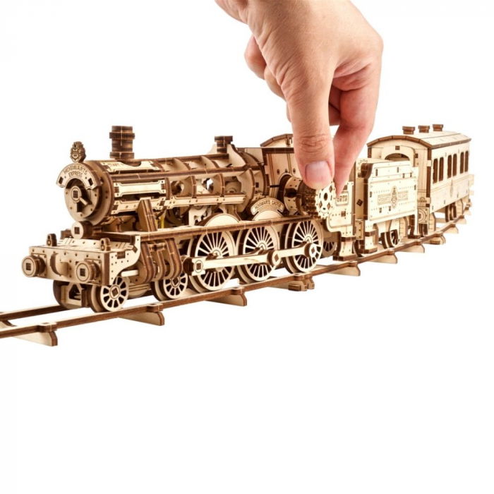 Puzzle 3D Hogwarts  Express din lemn, Ugears [6]