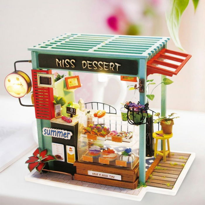 Puzzle 3D Ice Cream Station, Iluminare Led, Rolife [2]