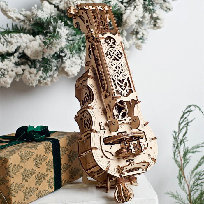 Puzzle 3D Instrument Muzical - Vioara din Lemn Ugears [1]