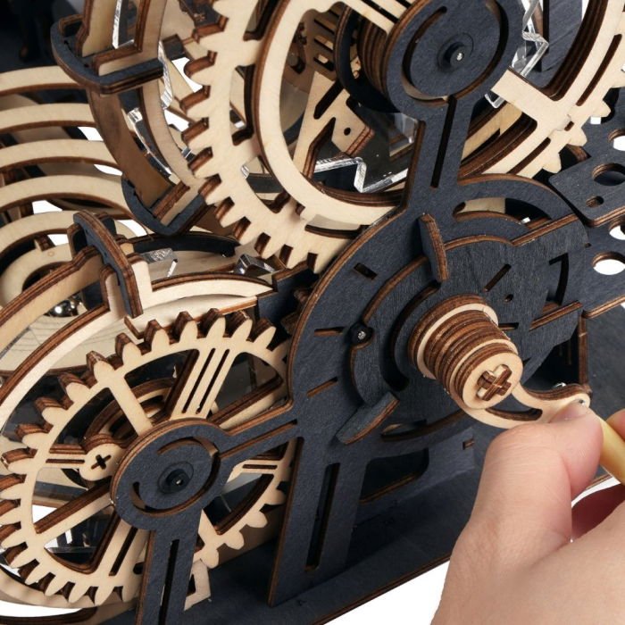 Puzzle 3D Marble Night City, Lemn, Robotime [7]