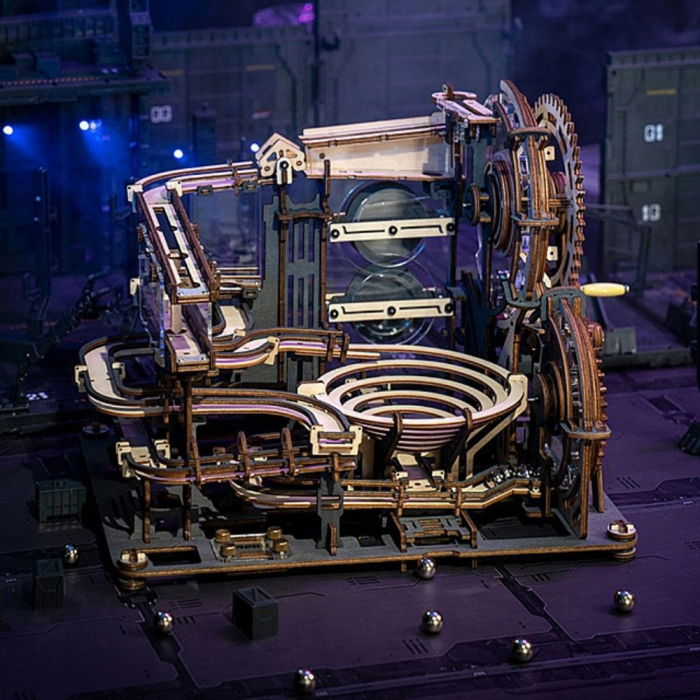 Puzzle 3D Marble Night City, Lemn, Robotime [2]