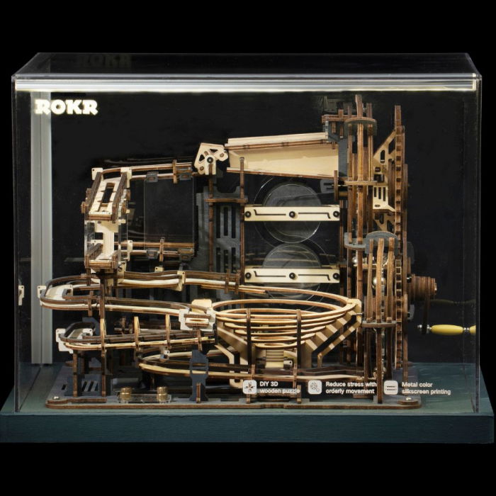 Puzzle 3D Marble Night City, Lemn, Robotime [6]