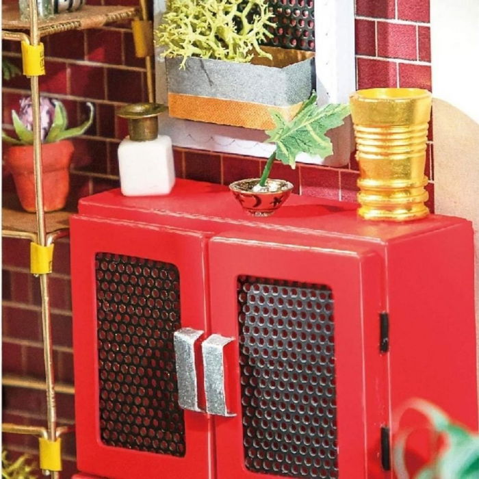 Puzzle 3D Minicasuta Floraria Emily, Lemn, Rolife [5]