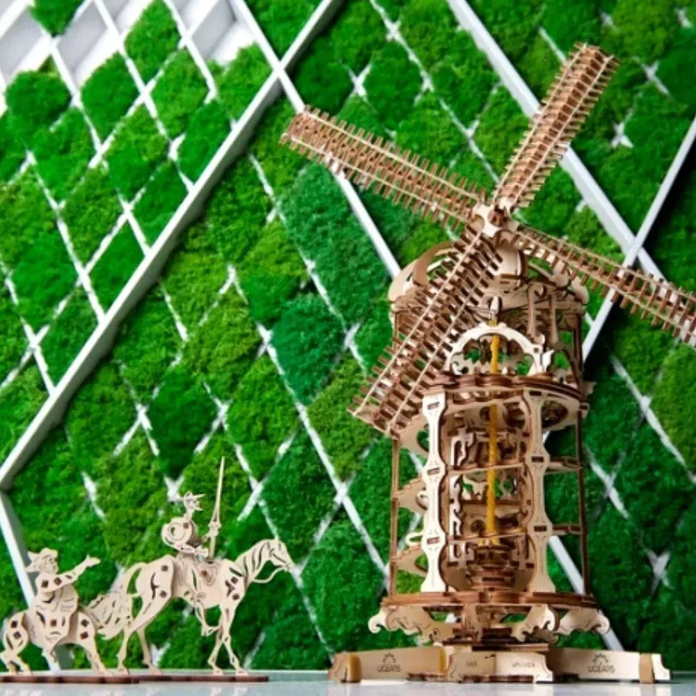 Puzzle 3D Moara de vant din lemn Ugears [3]