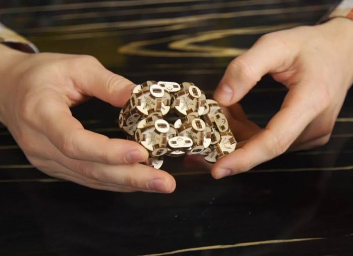 Puzzle 3D Model Flexi-cubus din lemn Ugears [2]