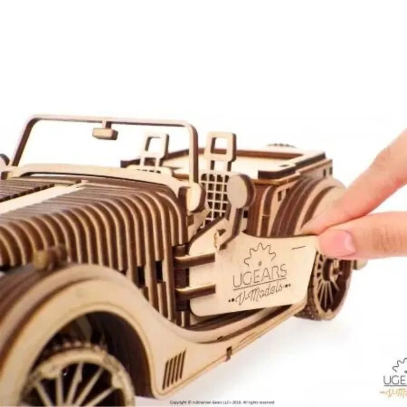 Puzzle 3D Model Roadster VM-O1 din lemn Ugears [17]