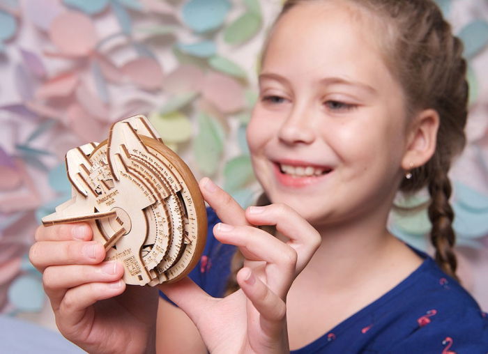 Puzzle 3D Model STEM Curbimetru din lemn Ugears [3]