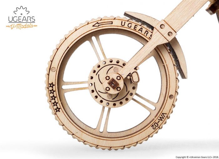 Puzzle 3D Motocicleta VM-02 din lemn Ugears [22]