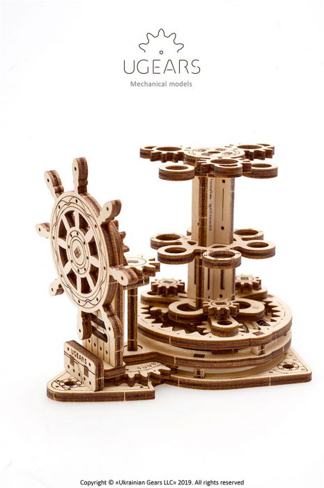 Puzzle 3D Organizator birou cool Ugears [6]