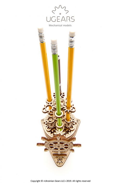 Puzzle 3D Organizator birou cool Ugears [3]