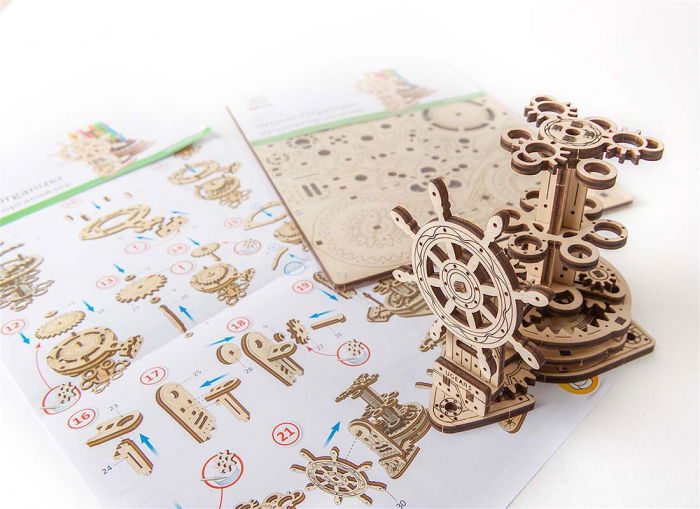 Puzzle 3D Organizator birou cool Ugears [10]