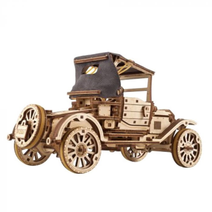Puzzle 3D Retro Car UGR-T din lemn, Ugears [8]