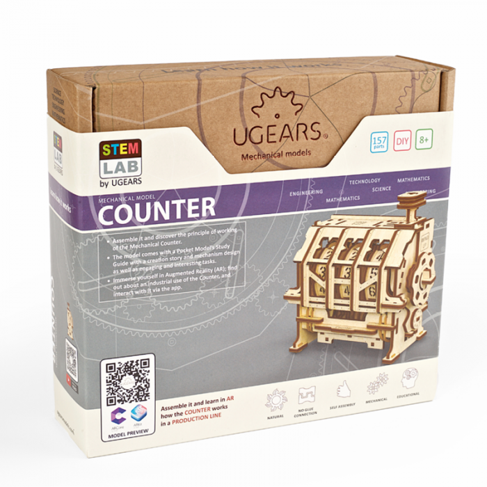 Puzzle 3D STEM Contor de parcurs din lemn Ugears [6]