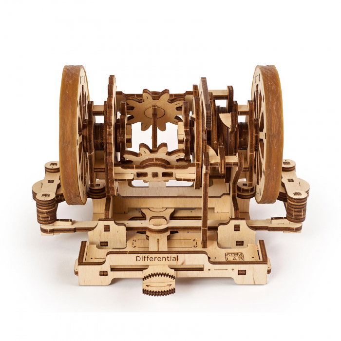Puzzle 3D STEM Diferentialul din lemn Ugears [2]