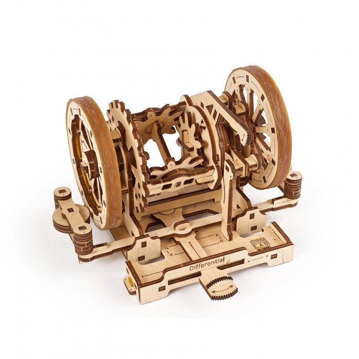 Puzzle 3D STEM Diferentialul din lemn Ugears [5]