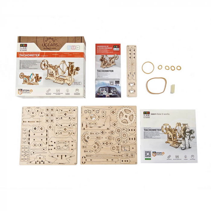 Puzzle 3D Tahometru, Ugears [9]