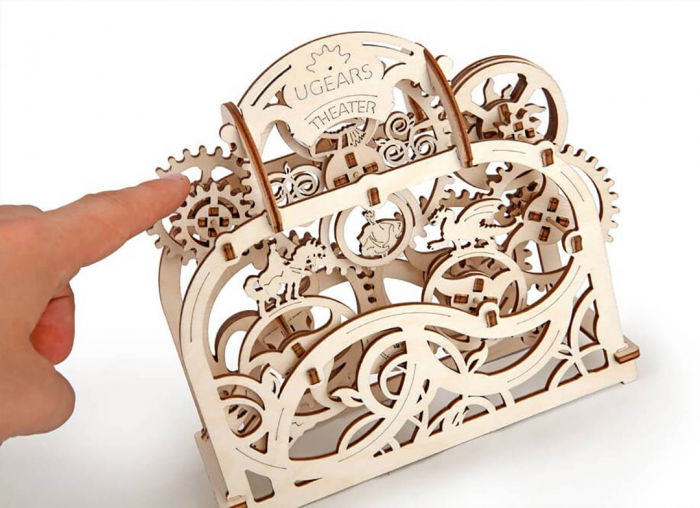 Puzzle 3D Teatru Mecanic din Lemn Ugears [10]