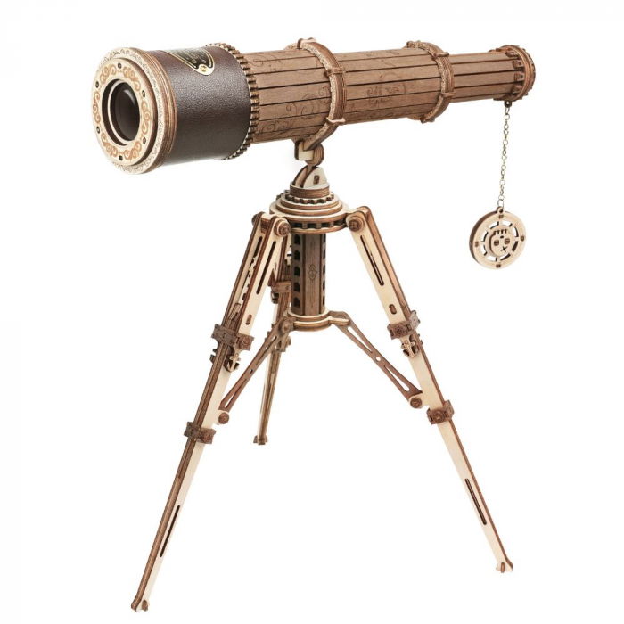 Puzzle 3D Telescop Monocular, Lemn, Robotime [7]