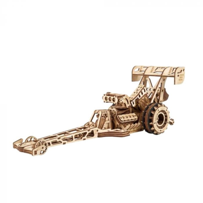 Puzzle 3D Top Fuel Dragster din lemn, Ugears [7]