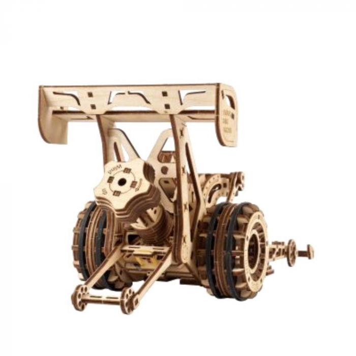 Puzzle 3D Top Fuel Dragster din lemn, Ugears [9]