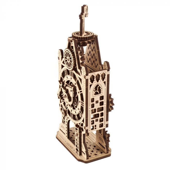 Puzzle 3D Vechiul Turn cu Ceas din lemn, Ugears [9]