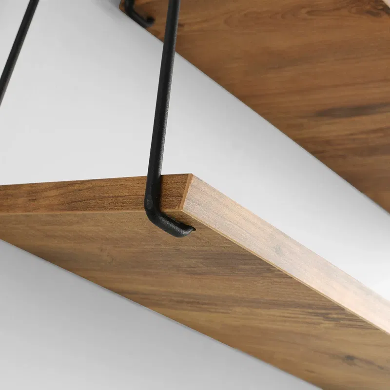 Raft de perete Zihon Pin cu polite suspendate si design modern [3]