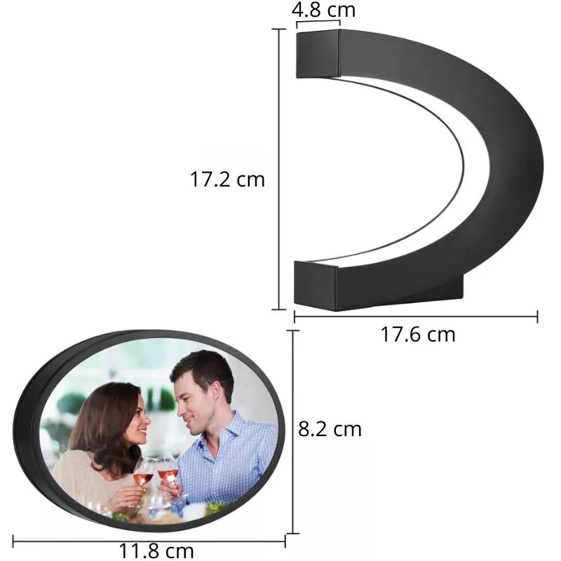 Rama foto magnetica levitanta cu iluminare RGB [21]