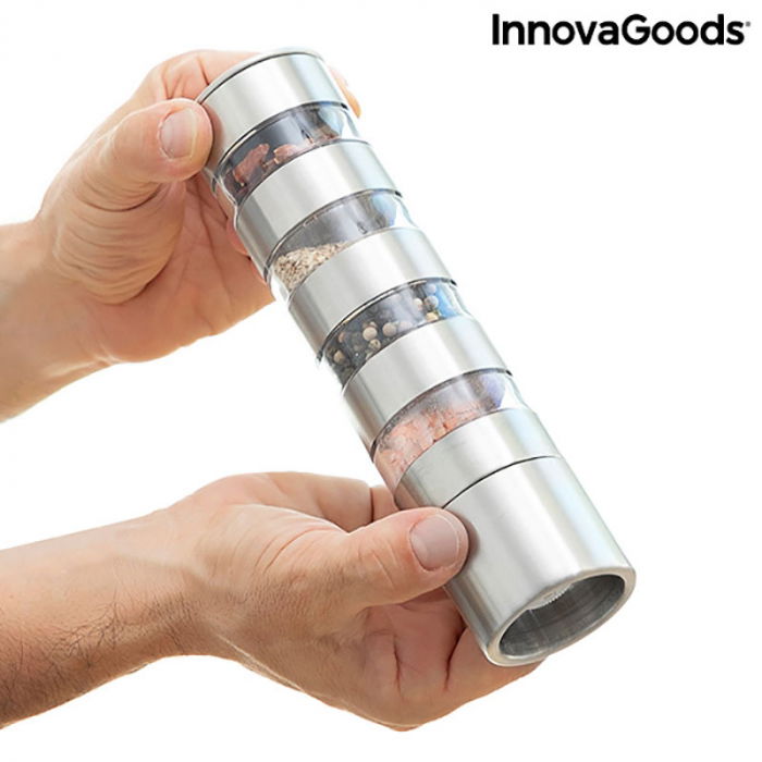 Rasnita condimente cu 4 compartimente, Mozaic Mix [9]