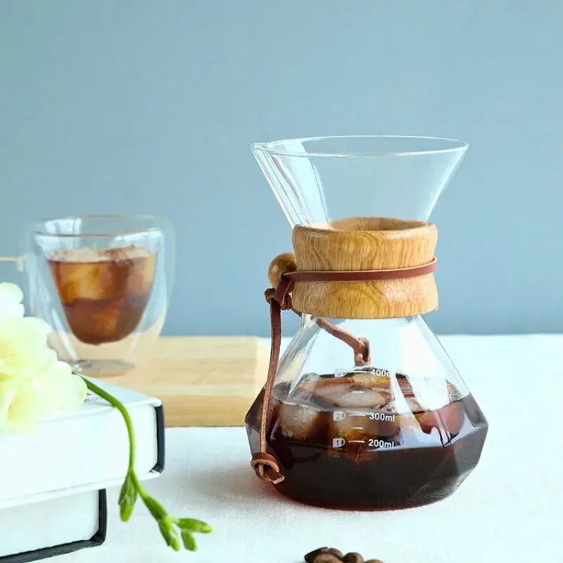 Recipient pentru cafea din sticla Coffee Time V60 - ideal pentru barista [2]