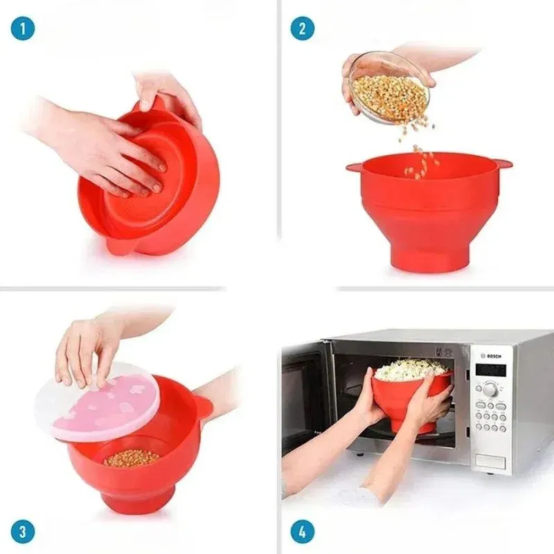 Recipient pliabil pentru popcorn la microunde [3]