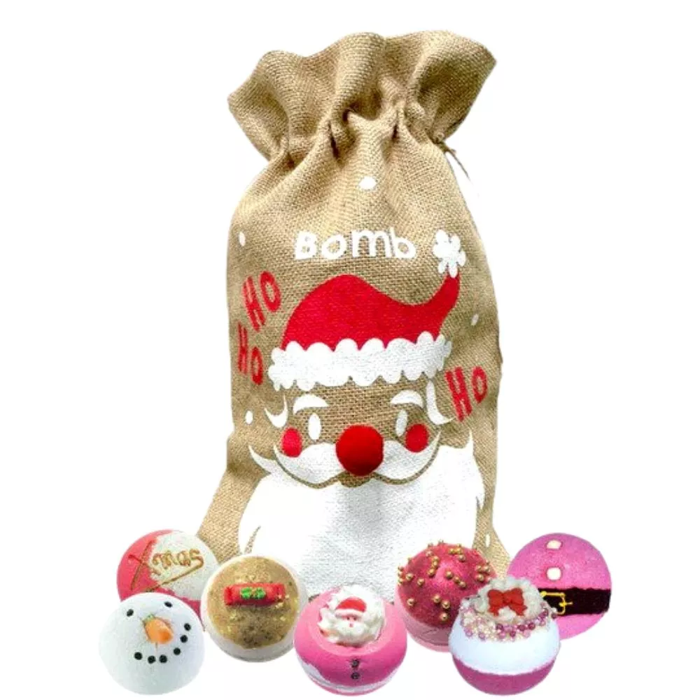 Sac Set cadou 7 bombe de baie Mos Craciun, Ho Ho Ho [1]