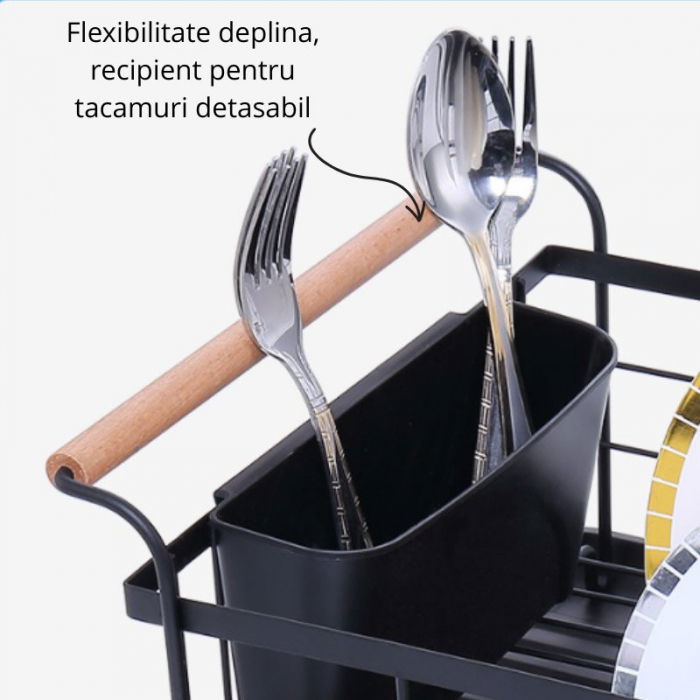 Scurgator vase cu manere din lemn [5]