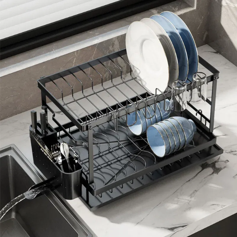 Scurgator vase cu suport pentru tacamuri [3]