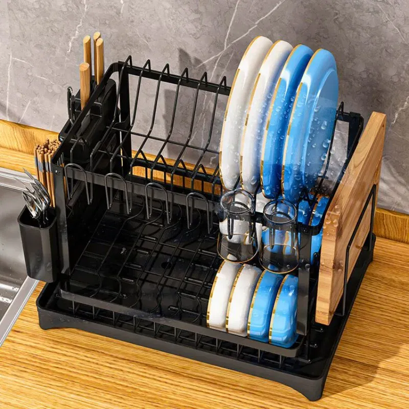 Scurgator vase cu suport pentru tacamuri si pahare [2]