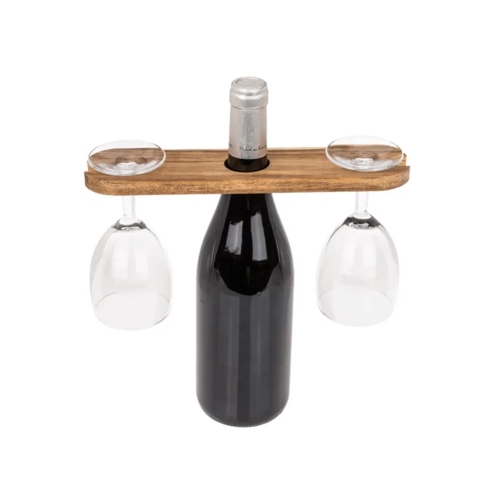 Servet vinuri cu suport pentru sticla si doua pahare [2]