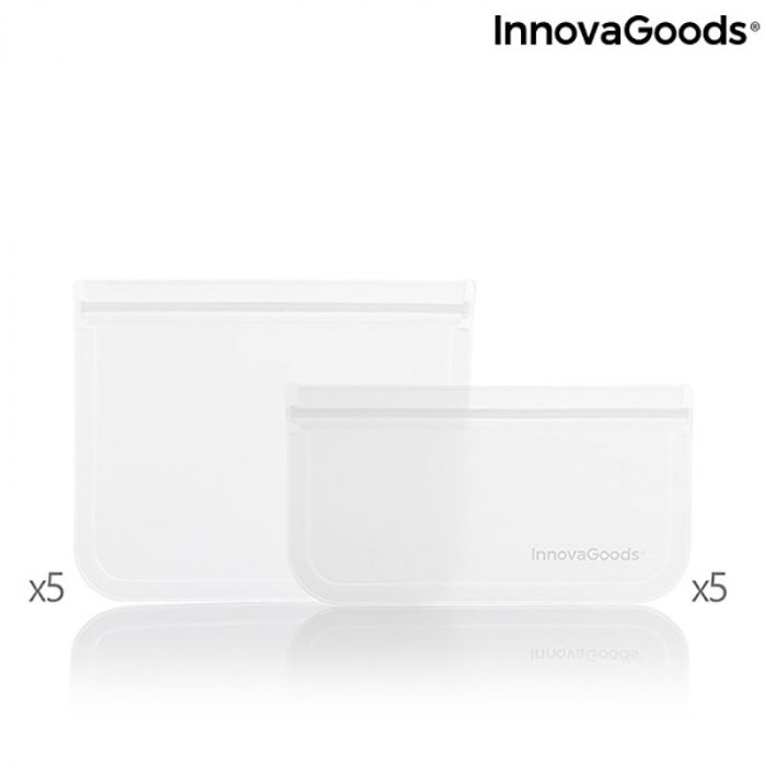 Set 10 pungi reutilizabile, ecologice, lavabile, cu ziplock [7]