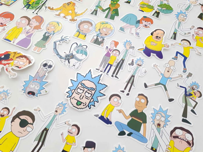 Set 50 stickere laptop Rick and Morty [5]