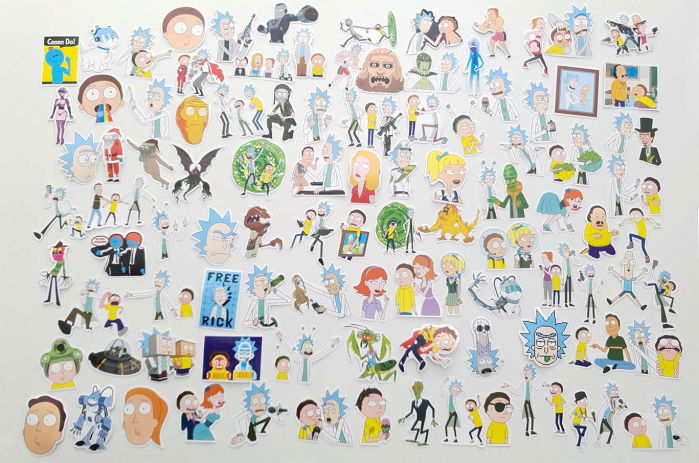 Set 50 stickere laptop Rick and Morty [2]
