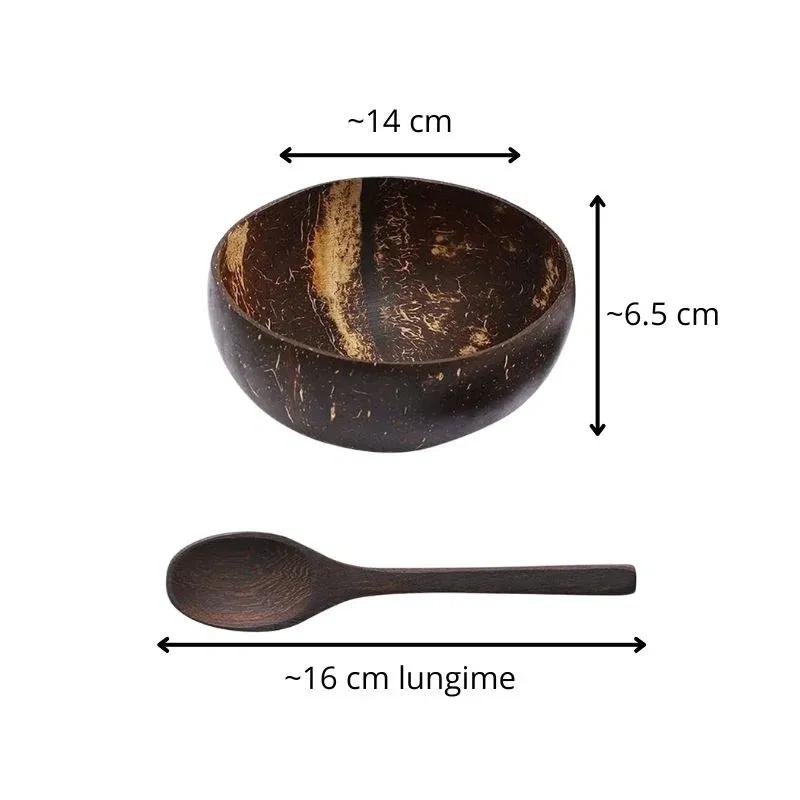 Set 2 boluri din coaja de nuca de cocos [12]