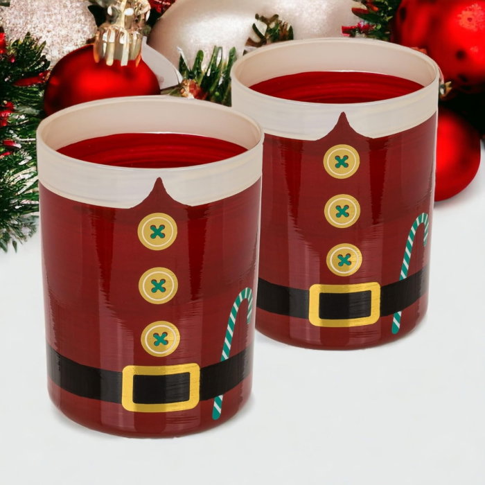Set 2 Pahare whiskey costumul lui Mos Craciun [7]