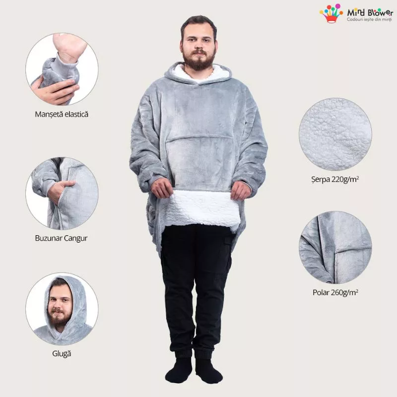 Set 2 paturi cu maneci pentru Cupluri, 135 cm [4]