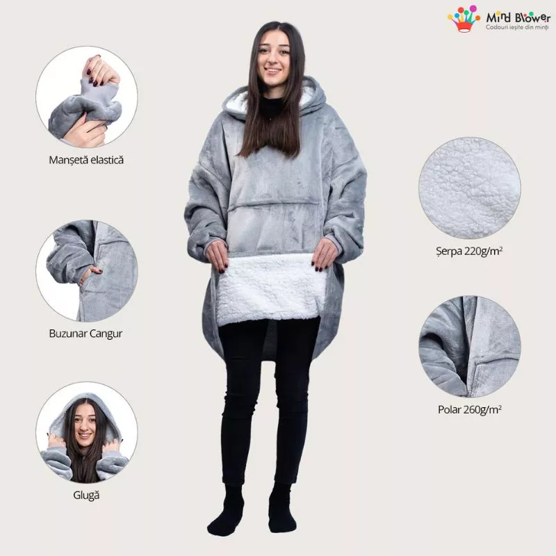 Set 2 paturi cu maneci pentru Cupluri, 135 cm [2]