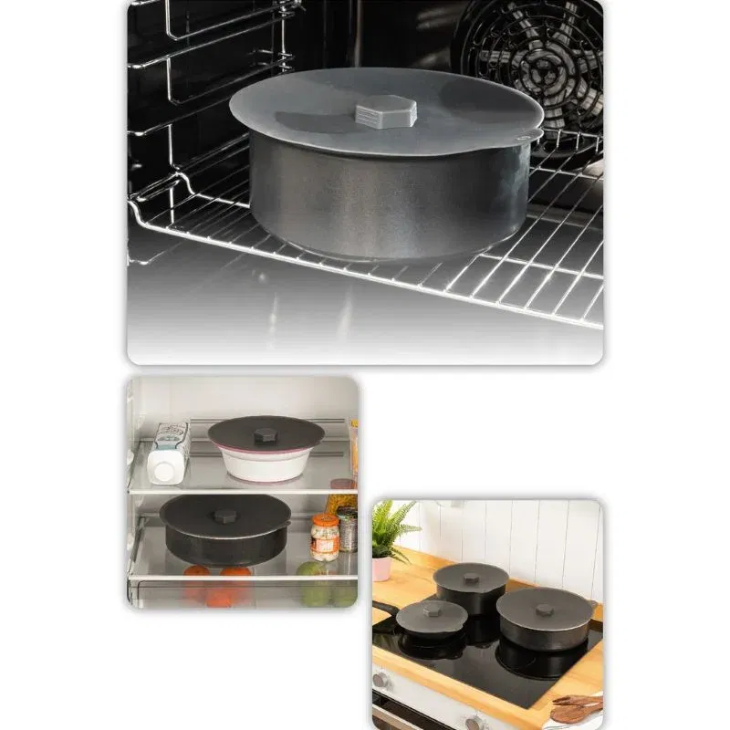 Set 3 capace din silicon Antracit [3]