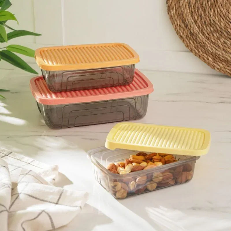 Set 3 cutii depozitare Multicolor [1]