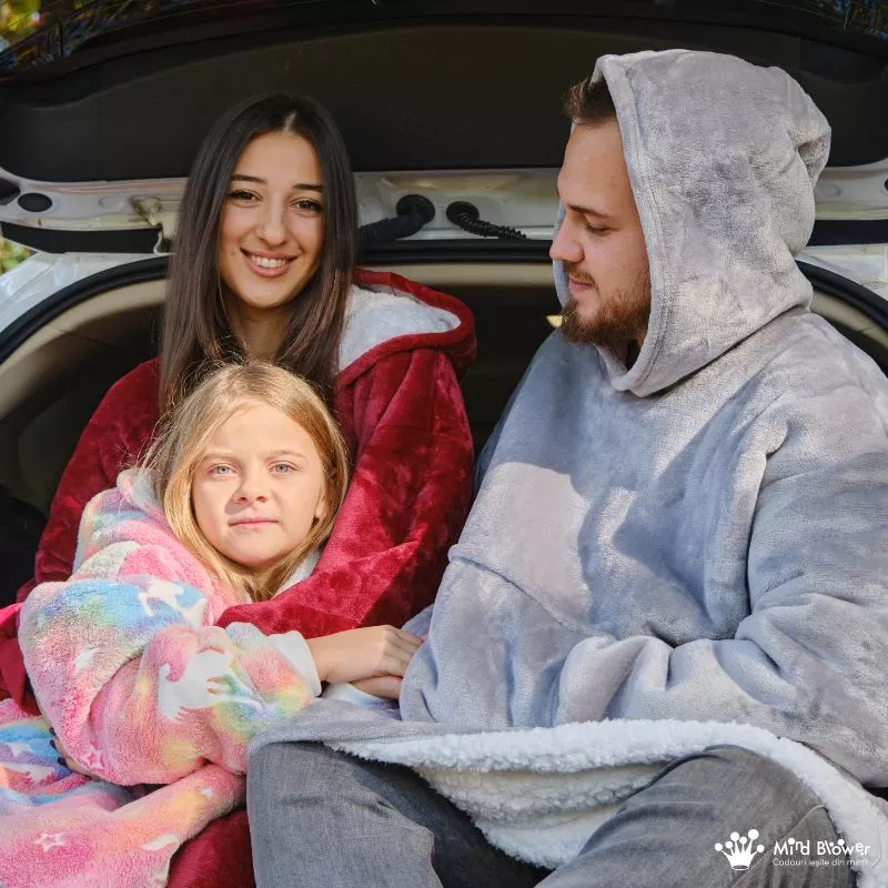 Set 3 paturi cu maneci Mama, Tata si Fiica [13]