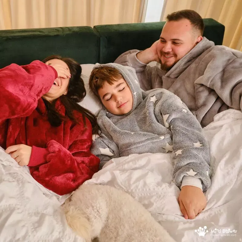 Set 3 paturi cu maneci Mama, Tata si Fiul [15]