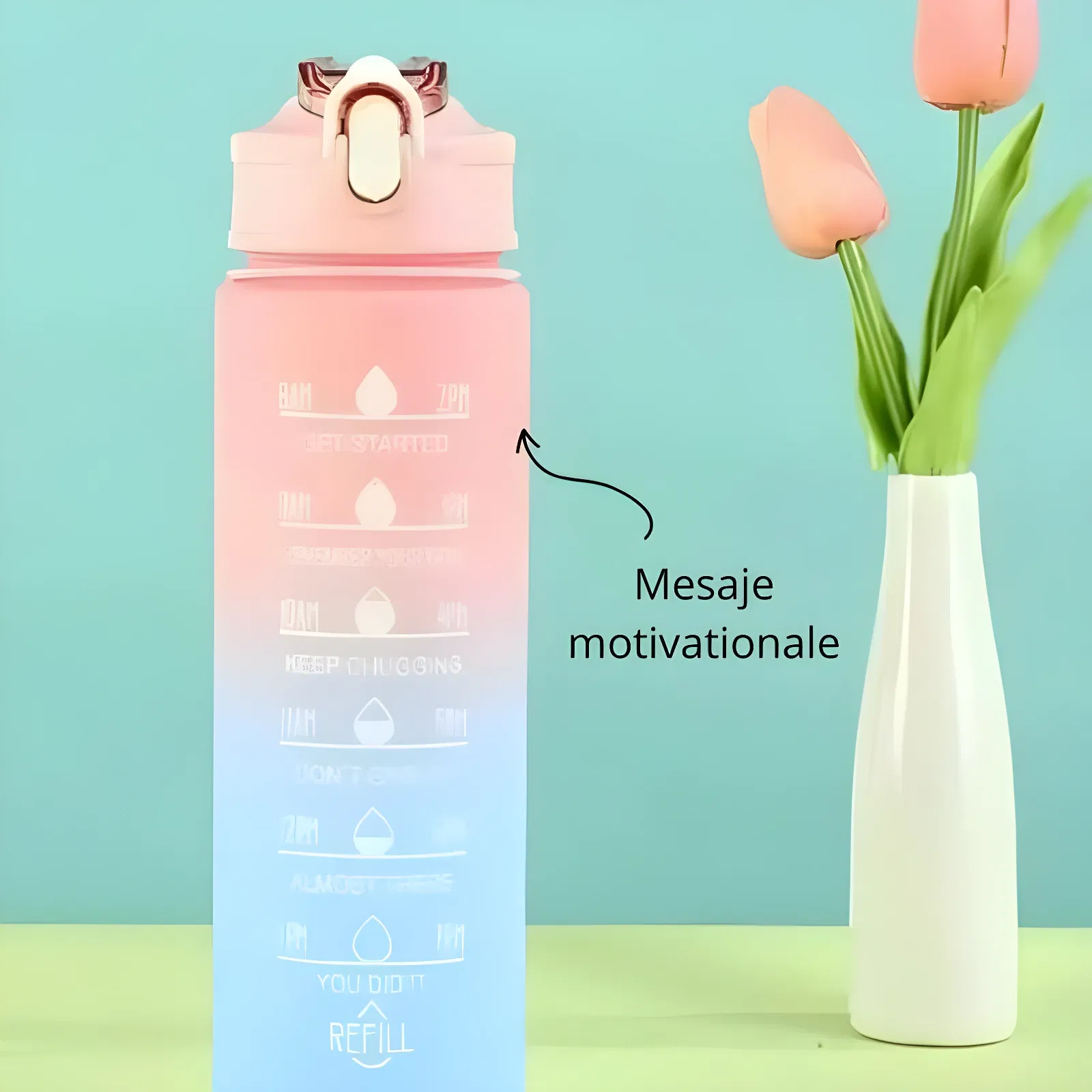 Set 3 sticle apa pentru sport cu mesaje motivationale [11]